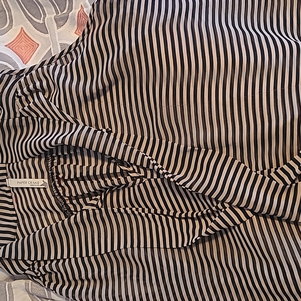Sleeveless Paper Crane blouse